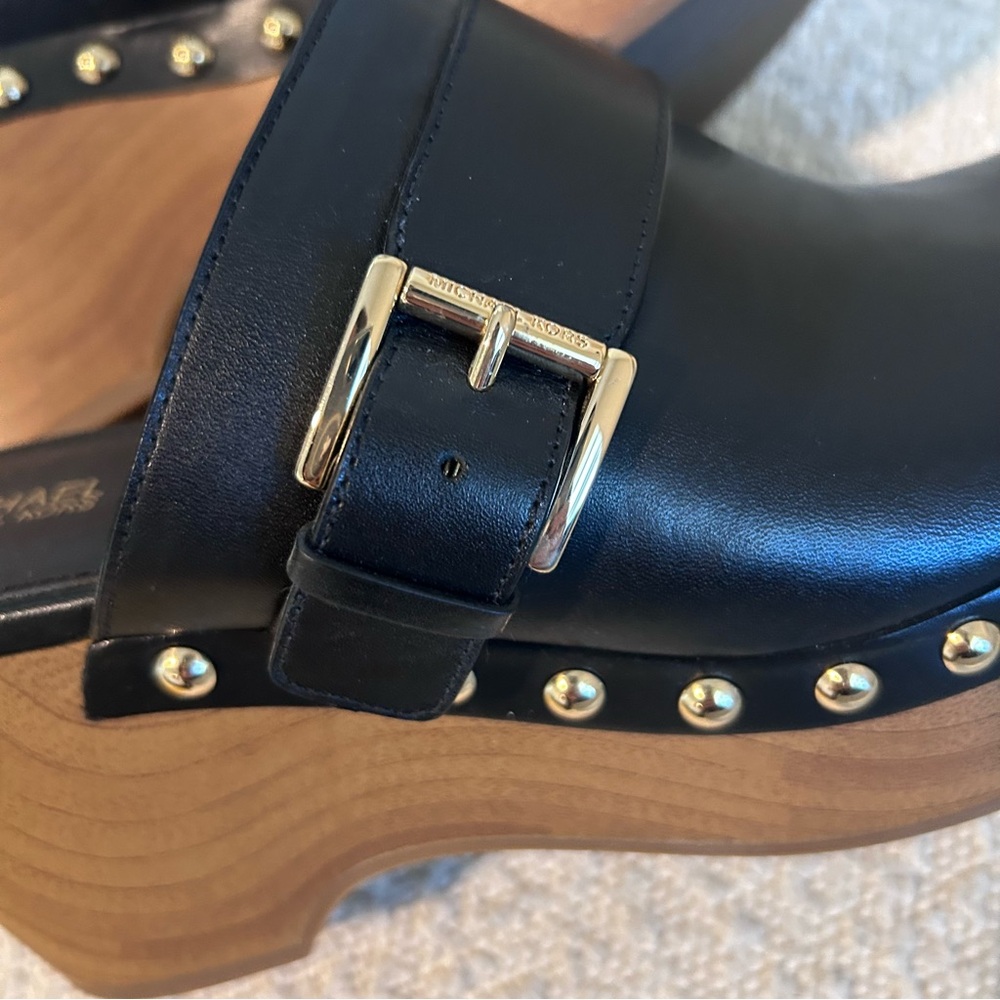 Michael Kors Studded Black Clogs 7.5 - Picture 3 of 7